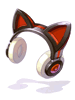 Costume Cyber Cat Ear Headphones (Red)