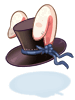 Costume Black Rabbit Hat