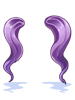 Costume Twin Ponytail (Purple)