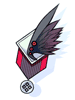 Black Wing Brooch