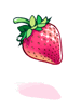 Costume Strawberry in Mouth