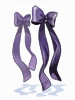 Costume Black Magenta Ribbon