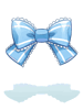 Costume Blue Frill Ribbon