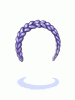 Costume Braid Headband (Blue)