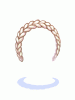 Costume Braid Headband (White)