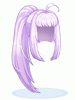 Costume Ponytail Hair (Light Purple)