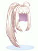 Costume Ponytail Hair (White)