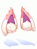 Costume White Fox Ears