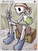 Carta Esqueleto Pirata