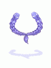 Costume Braid Half Up (Blue)