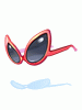 Costume Alien Sunglasses (Red)