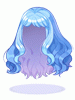 Costume Fluffy Semi-Long Hair(Light Blue)