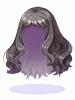 Costume Fluffy Semi-Long Hair(Jet Black)
