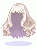 Costume Fluffy Semi-Long Hair(White)