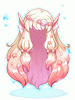 Costume Mermaid Wig (Peach)