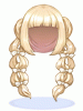 Costume Curly Hair (Blonde)