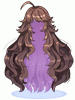 Costume Wild Long Hair (Black)