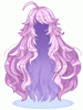Costume Wild Long Hair (Purple)