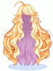 Costume Wild Long Hair (Yellow)