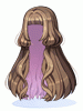 Costume Silky Long Hair (Black)