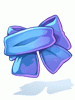 Costume Giant Bow Scarf (Blue)