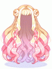 Costume Rose wave (Blonde Pink)