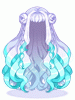 Costume Rose Wave (Silver Blue)