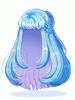 Costume Ranger Half-Up (Light Blue)