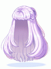 Costume Ranger Half-Up (Light Purple)