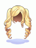 Costume Twin Wave Roll Hair