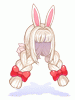 Costume White Rabbit Hair