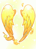 Costume Golden Angel's Wings