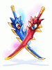 Costume Twin Edge Sword