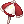 Costume Fluffy Red Parasol