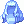 Costume Fluffy Semi-Long Hair(Light Blue)