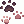Costume Cat Footprints