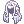 Costume Rose Wave (Silver Blue)