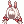 Costume White Rabbit Hair